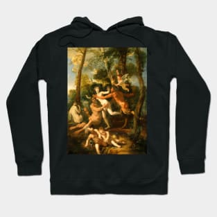 Pan and Syrinx by Nicolas Poussin Hoodie